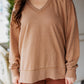 Z SUPPLY: MODERN V-NECK WEEKENDER MINK