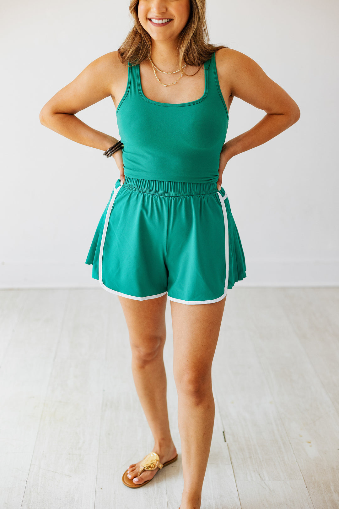 KELLY GREEN RUNSIE ROMPER