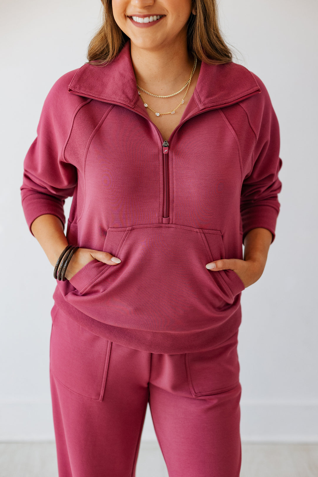 CAROLINE PULLOVER- VINTAGE ROSE