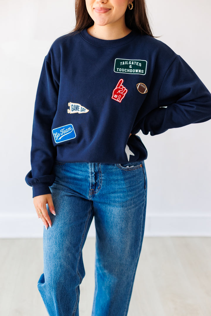 ZSUPPLY: ECLIPSE BOYFRIEND PATCH SWEATSHIRT