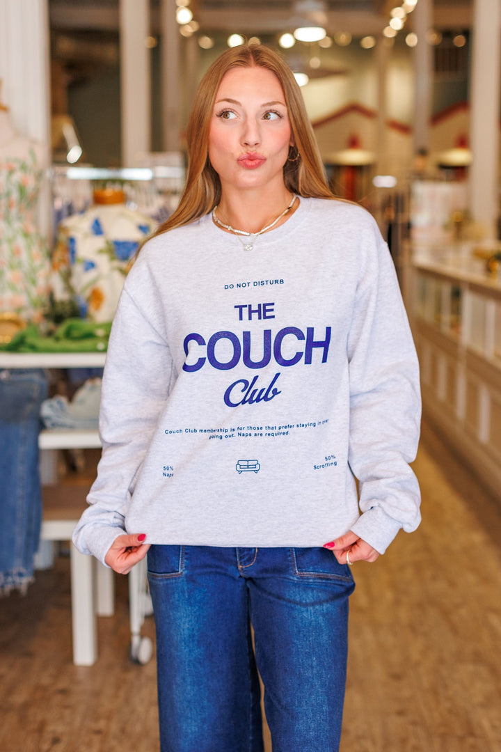 THE COUCH CLUB SWEATSHIRT- ASH GREY