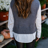 TWOFER SWEATER / GREY