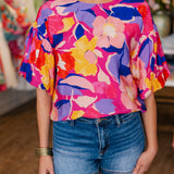 TROPICAL FLORALS TOP