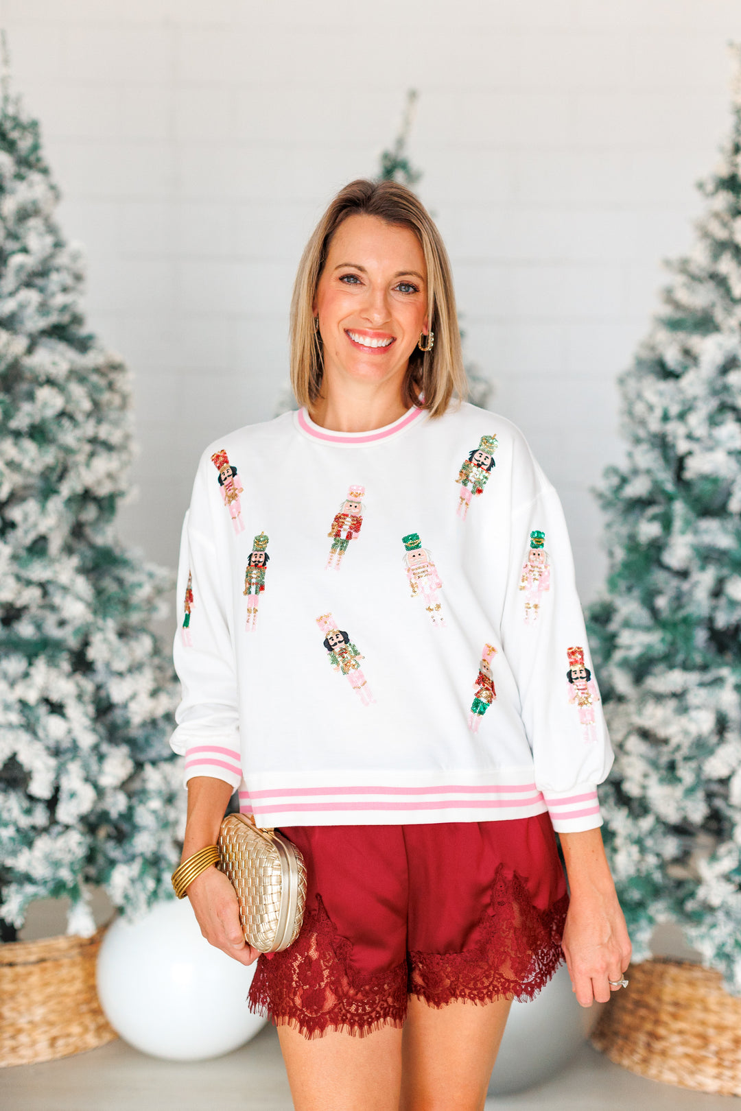 SEQUIN NUTCRACKERS SWEATSHIRT