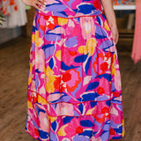 TROPICAL FLORALS MAXI SKIRT