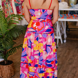 TROPICAL FLORALS MAXI SKIRT