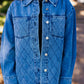 YELLOWSTONE DENIM QUILTED SHACKET