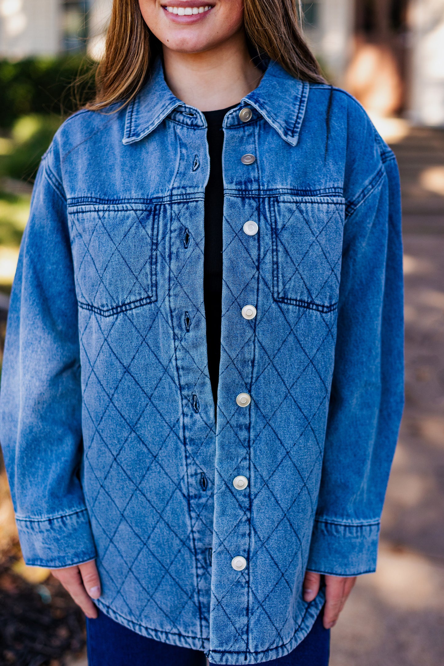 YELLOWSTONE DENIM QUILTED SHACKET