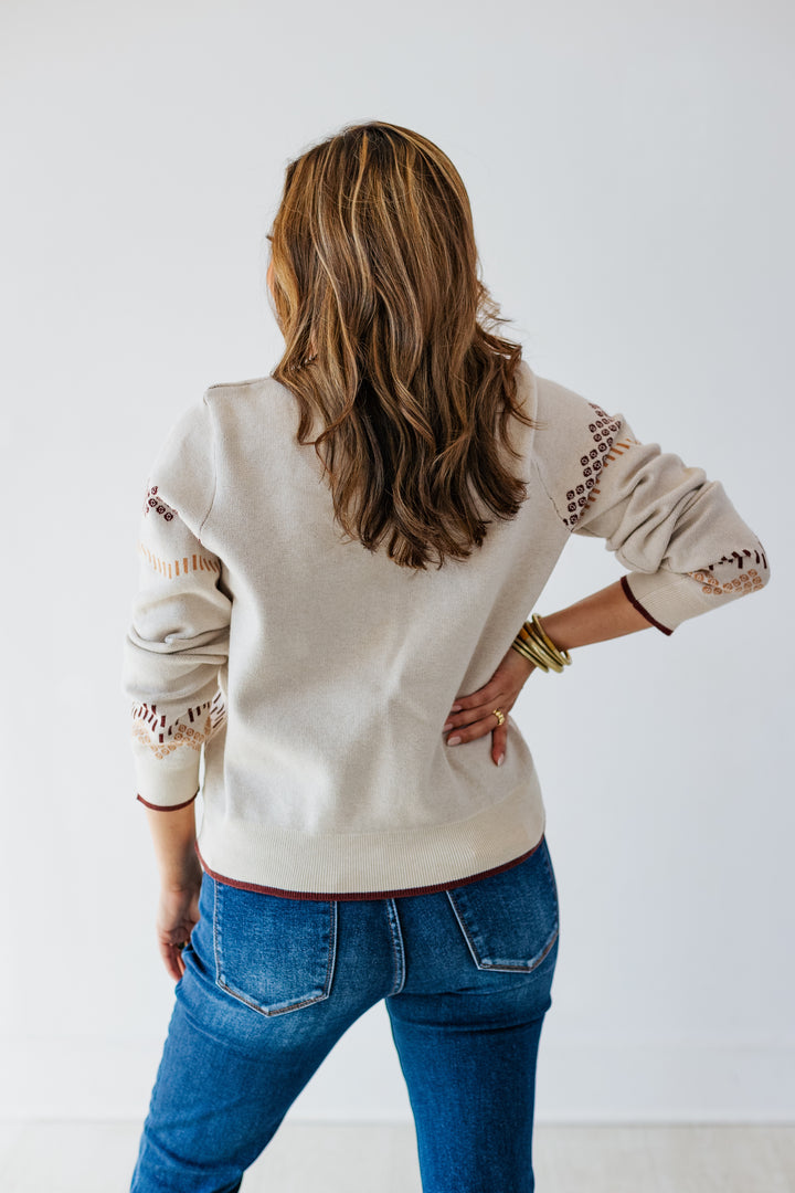 WILD HORSES PRINT SWEATER