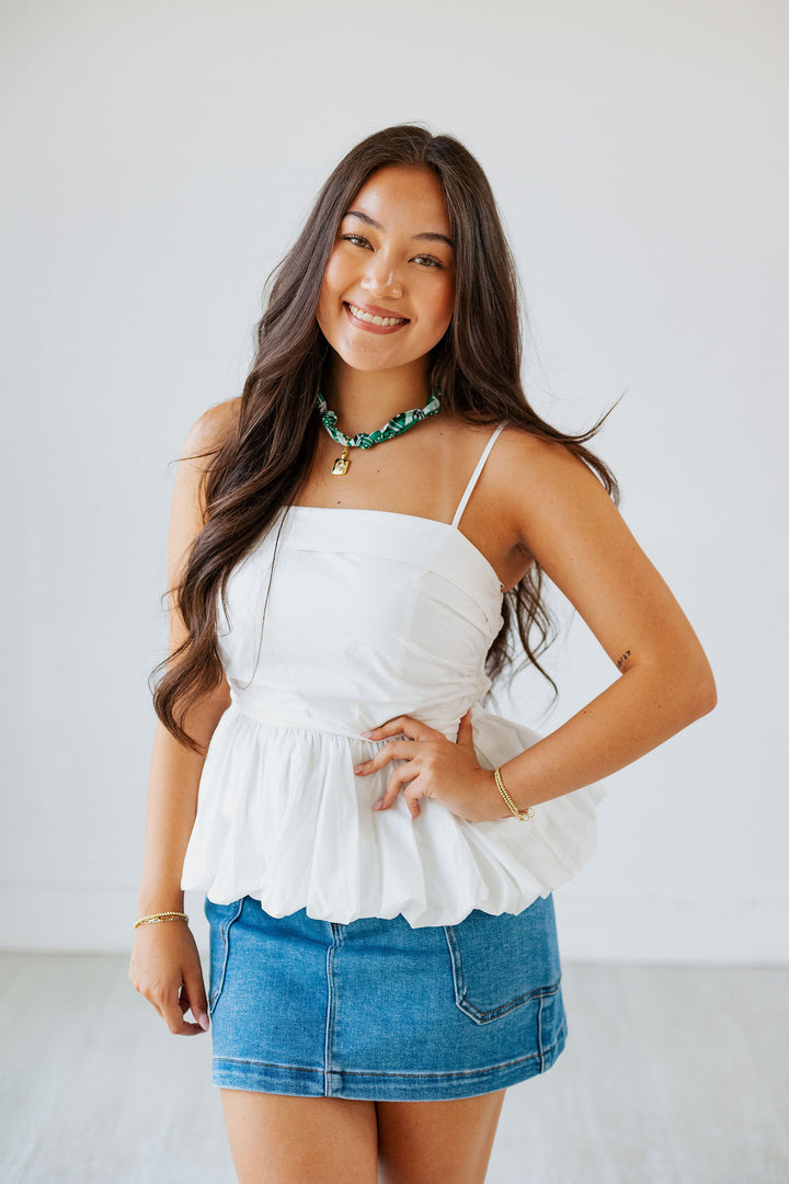 CLAUDIA CARGO DENIM MINI SKIRT