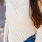 MAIN CHARACTER ASSYMETRICAL HEM SWEATER