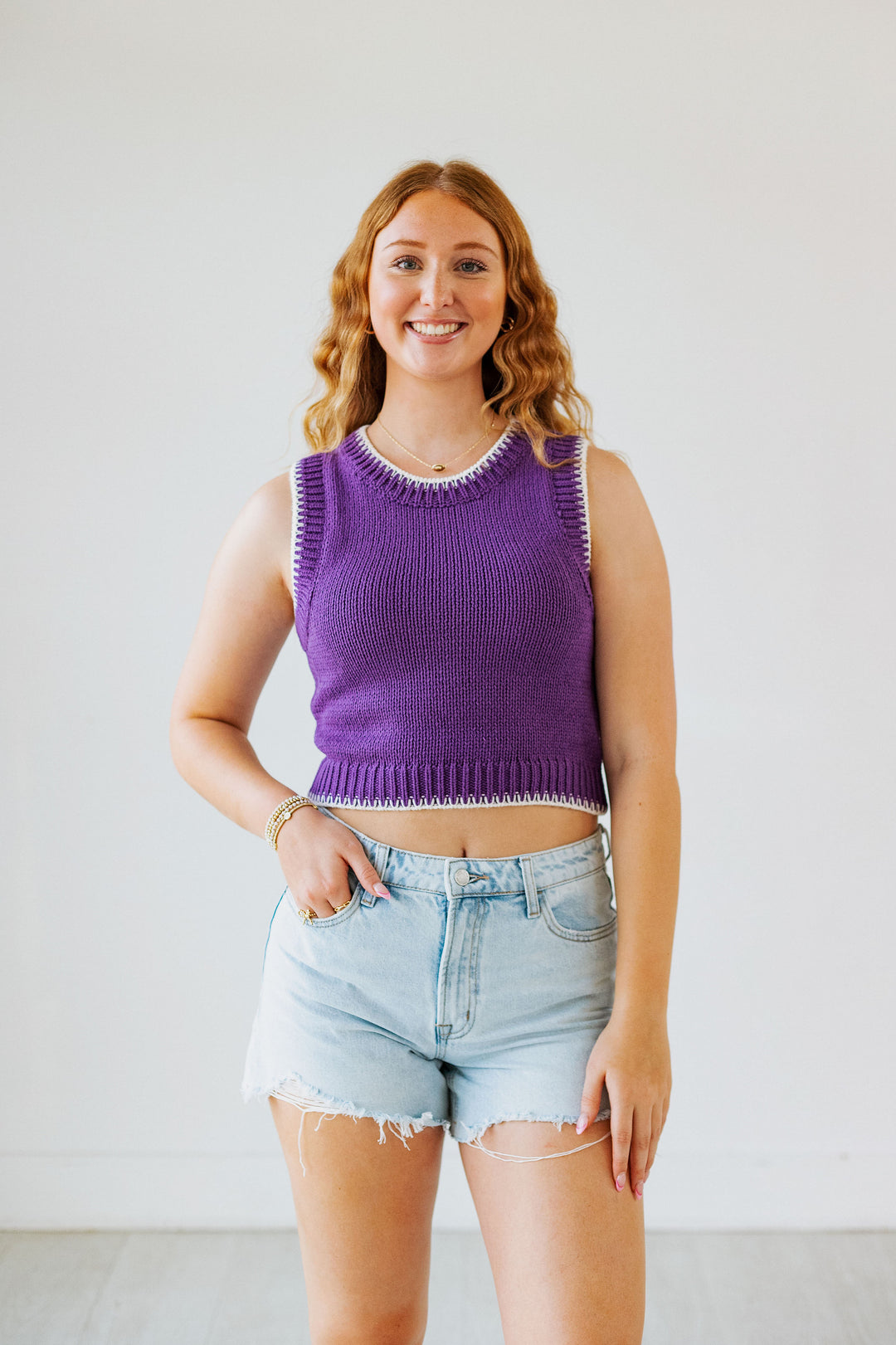 REBECCA HIGHRISE A-LINE DENIM SHORT