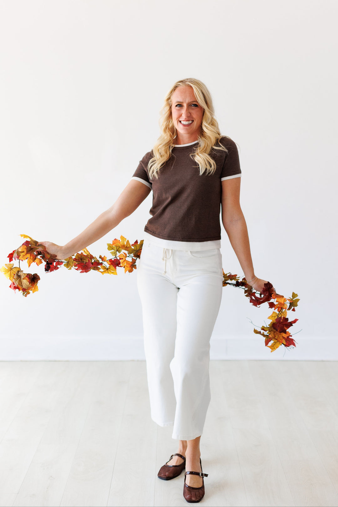DOUBLE LAYER TOP - COCOA BROWN