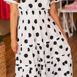 PARIS POLKA DOT MIDI DRESS