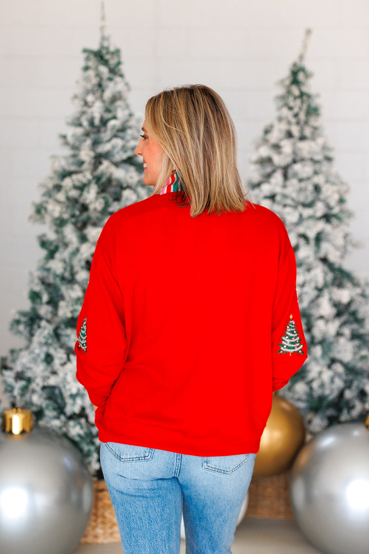 RED JEWEL TREES SWEATSHIRT