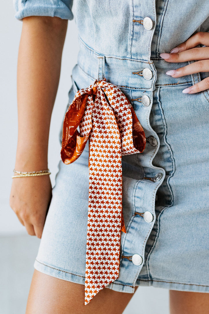 SIDELINE TWILLY SCARF: AUSTIN