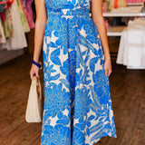 ELLIOTT BLUE FLORAL DRESS