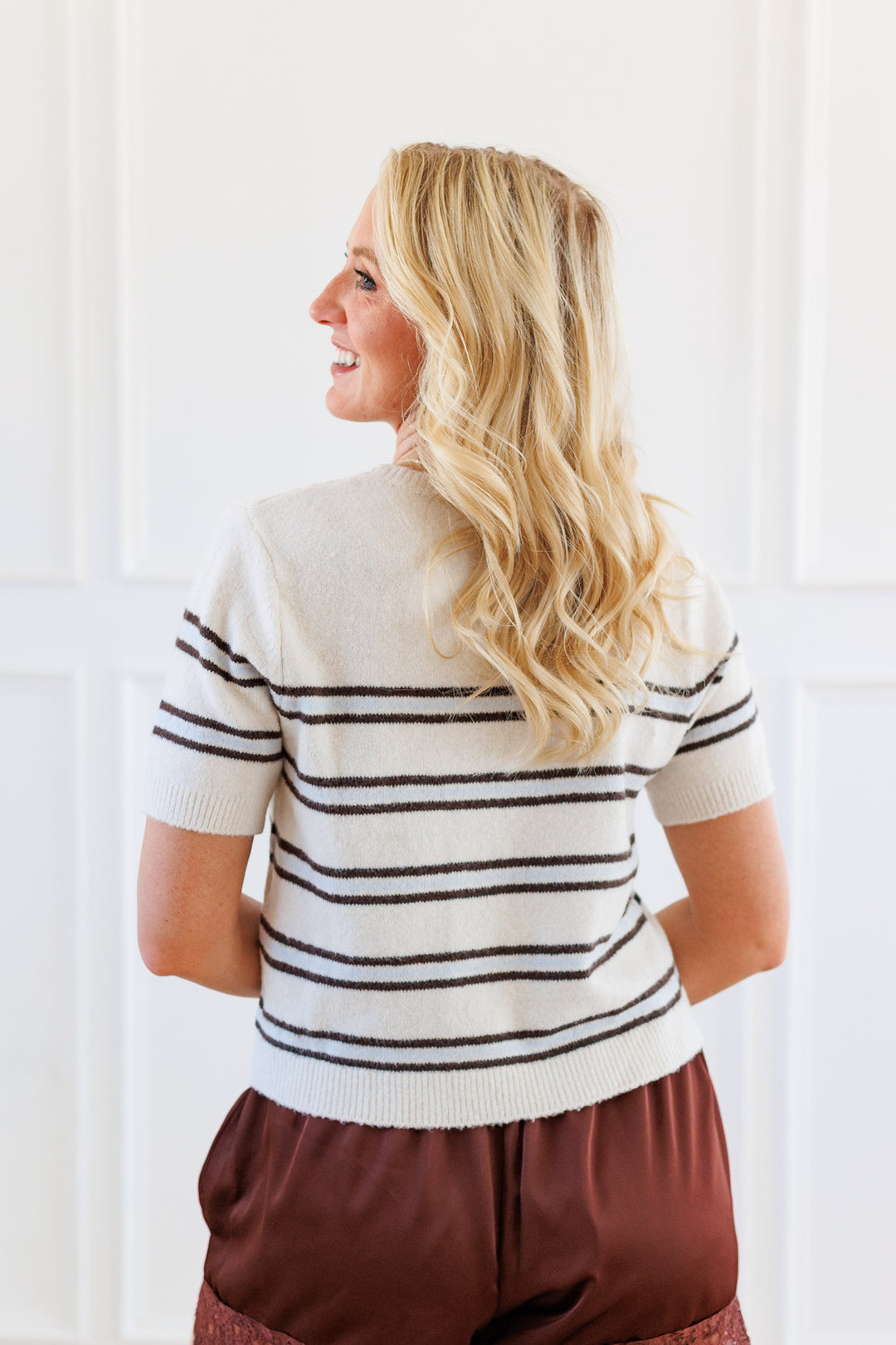 ZSUPPLY: HEATHER GATEWOOD STRIPE SWEATER - LIGHT OATMEAL