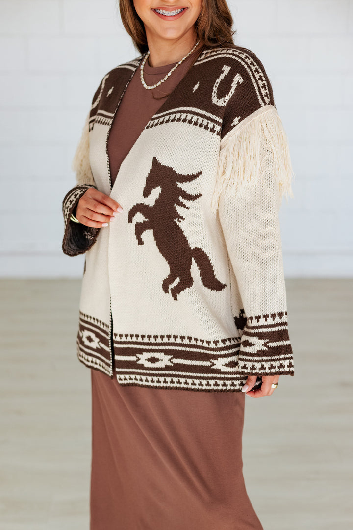 WESTERN FRINGE CARDIGAN