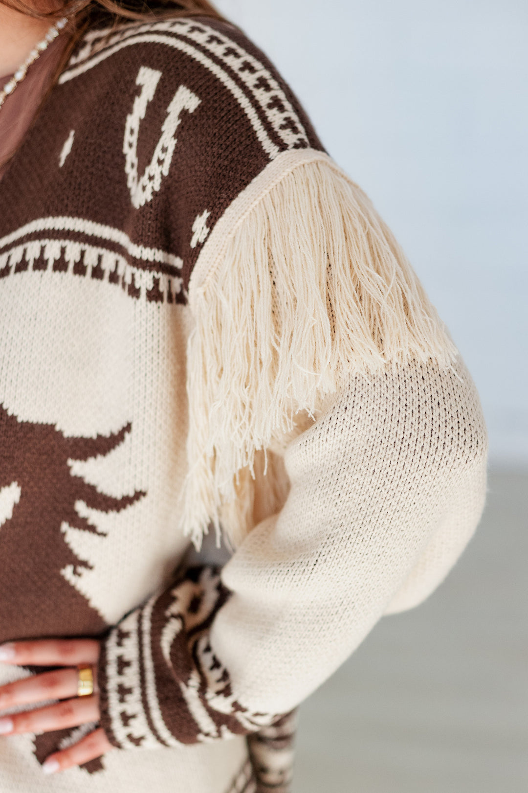 WESTERN FRINGE CARDIGAN