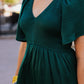 KENZI WASHED SATIN MIDI DRESS