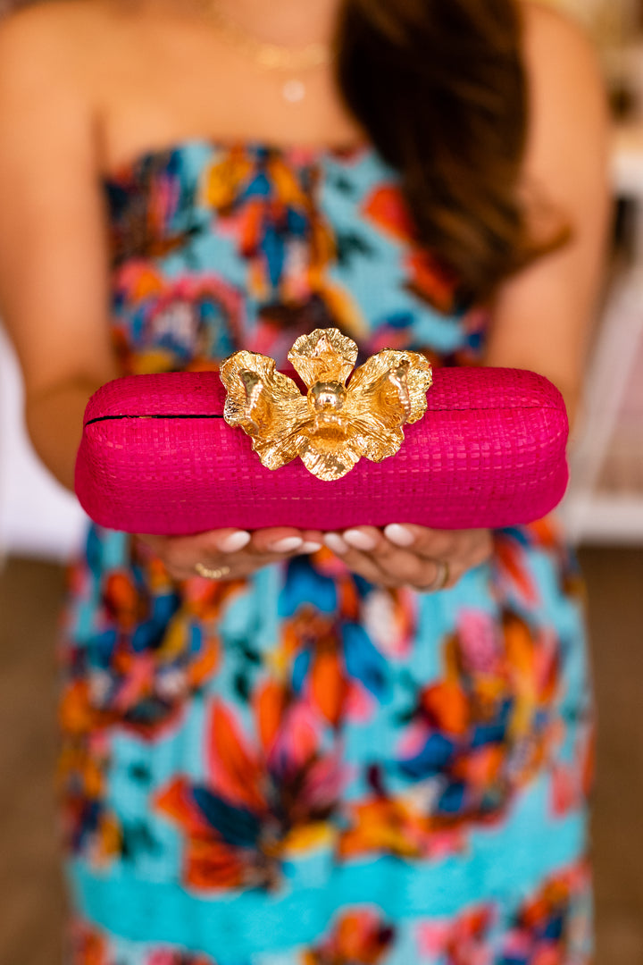 SHIRALEAH: HOT PINK ULA CLUTCH
