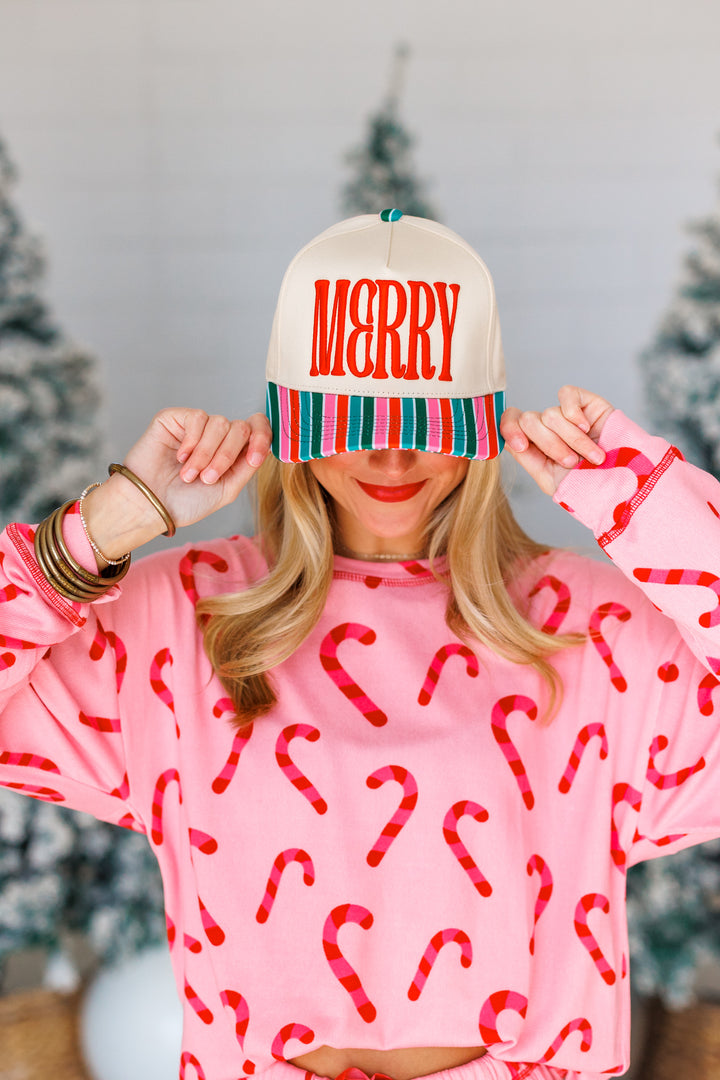MERRY STRIPE TRUCKER HAT