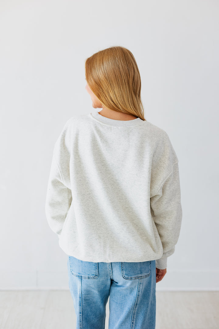 WEEKEND MODE SWEATSHIRT- HEATHER GRAY