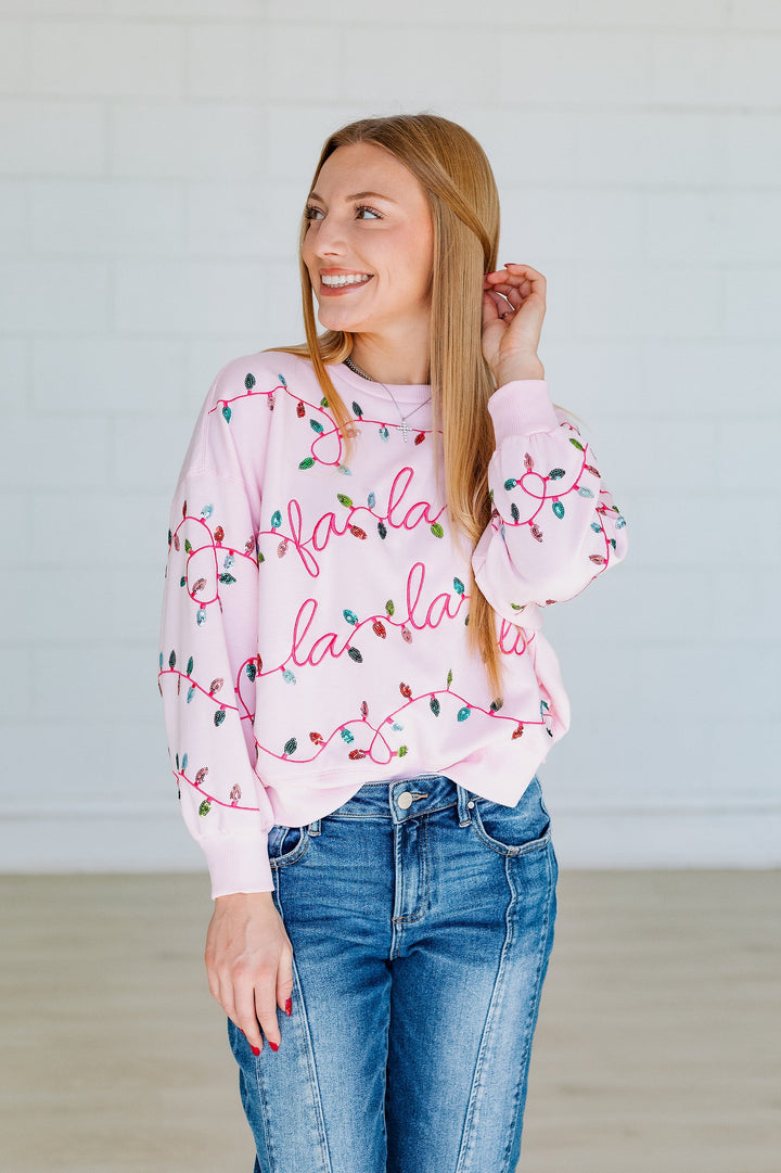 FA LA LA LIGHTS SWEATSHIRT