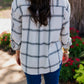 Z SUPPLY: RIVER PLAID TOP / SEA SALT