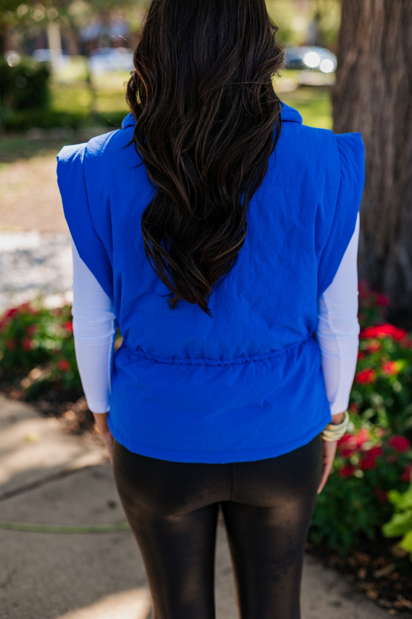 QUILTED VEST / ROYAL BLUE