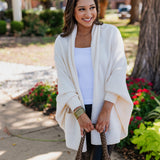 SHAWL COLLAR CARDIGAN / CREAM