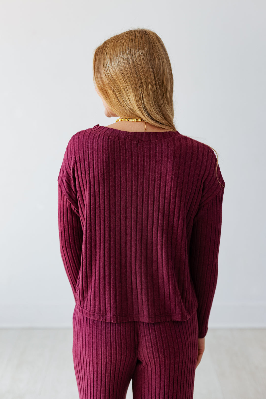 Z SUPPLY: MARA SILKY RIB CARDIGAN- MERLOT