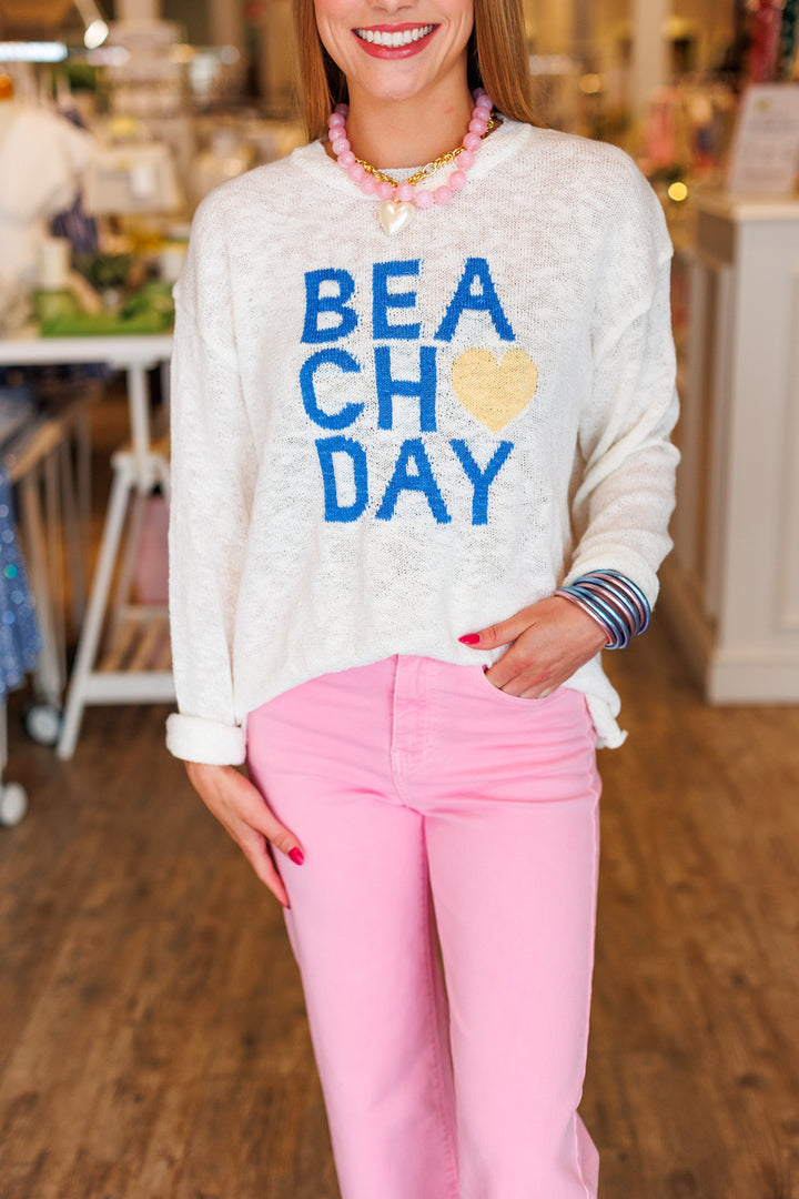 BEACH DAY KNITTED SWEATER