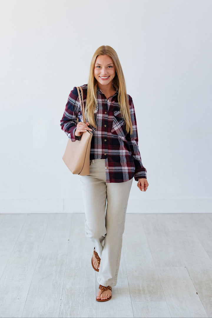 RISEN: MIDRISE ANKLE STRAIGHT LEG JEAN- ALMOND