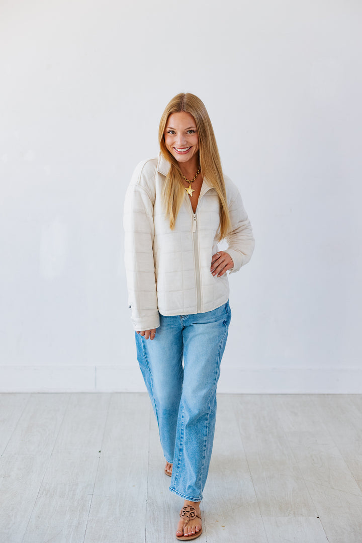 RISEN: LIGHT DENIM ADJUSTABLE WAIST BARREL JEAN