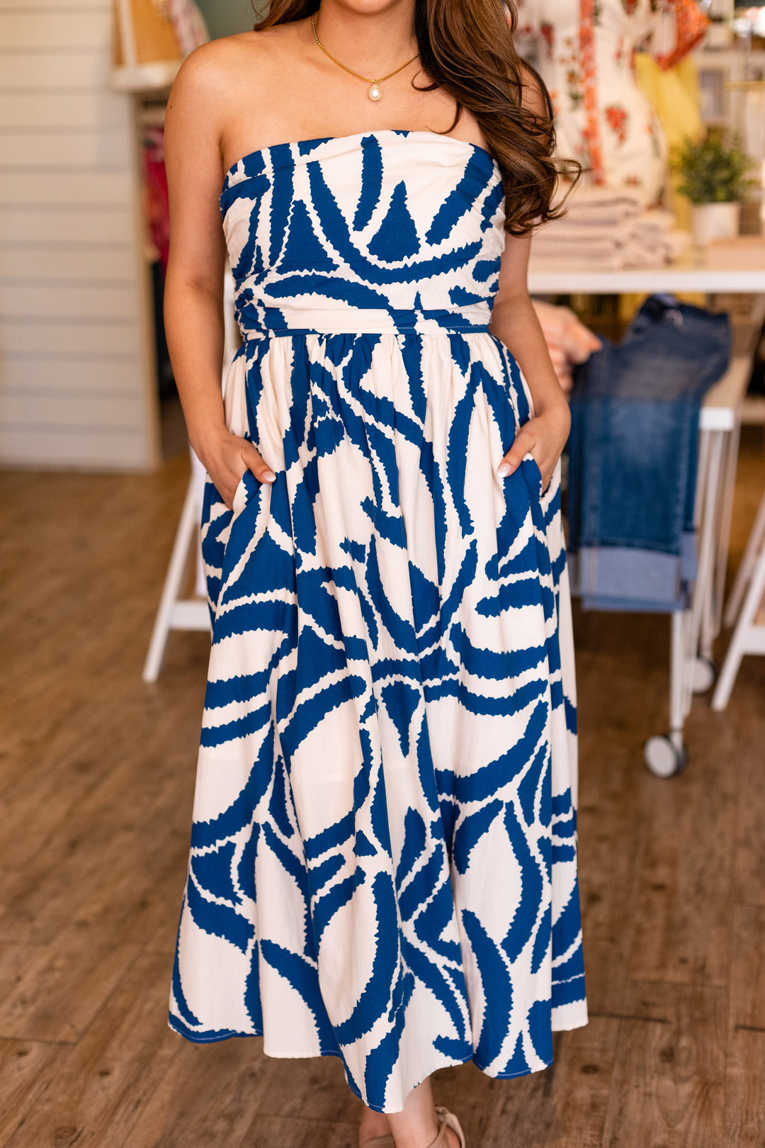 TIDE & SEEK MIDI DRESS