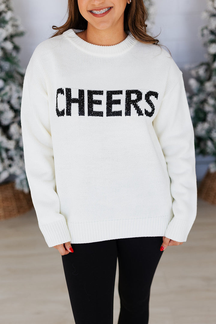 MEET ME AT MIDNIGHT CHEERS! SWEATER