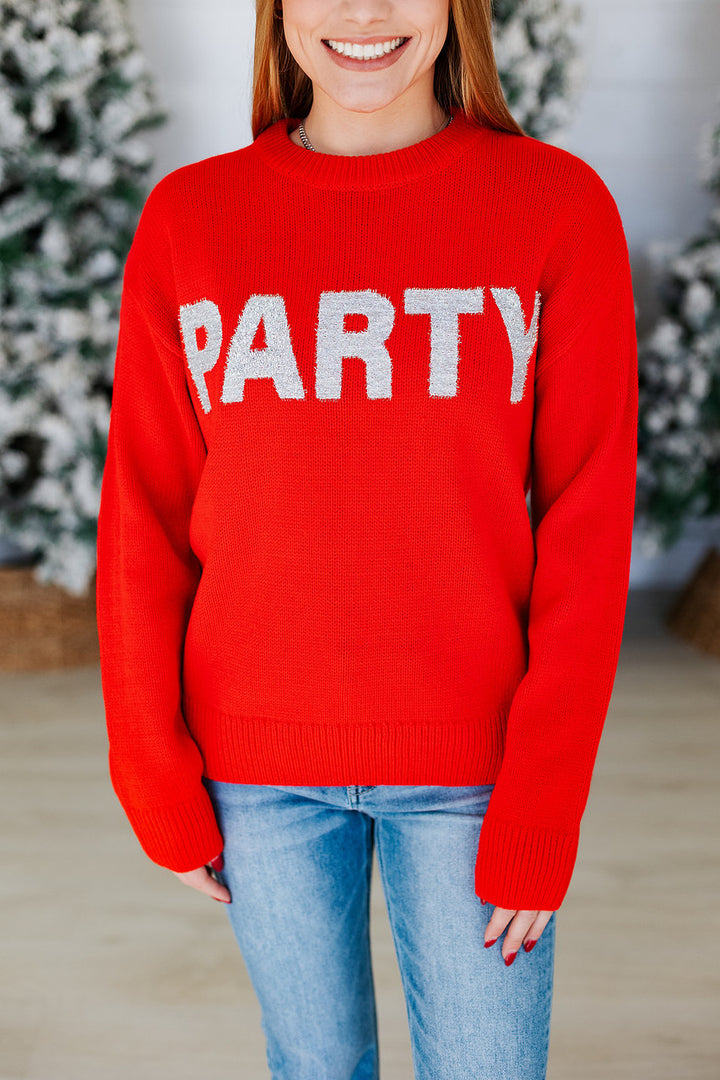 HERE TO PARTY! SWEATER