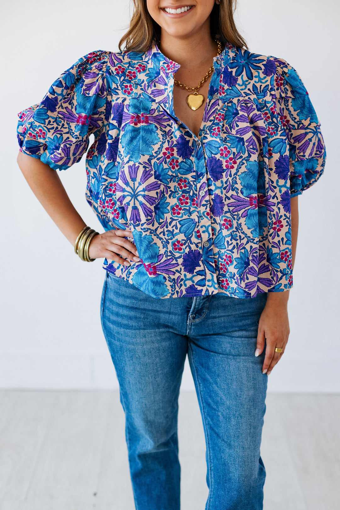 OPHELIA PURPLE FLORAL TOP