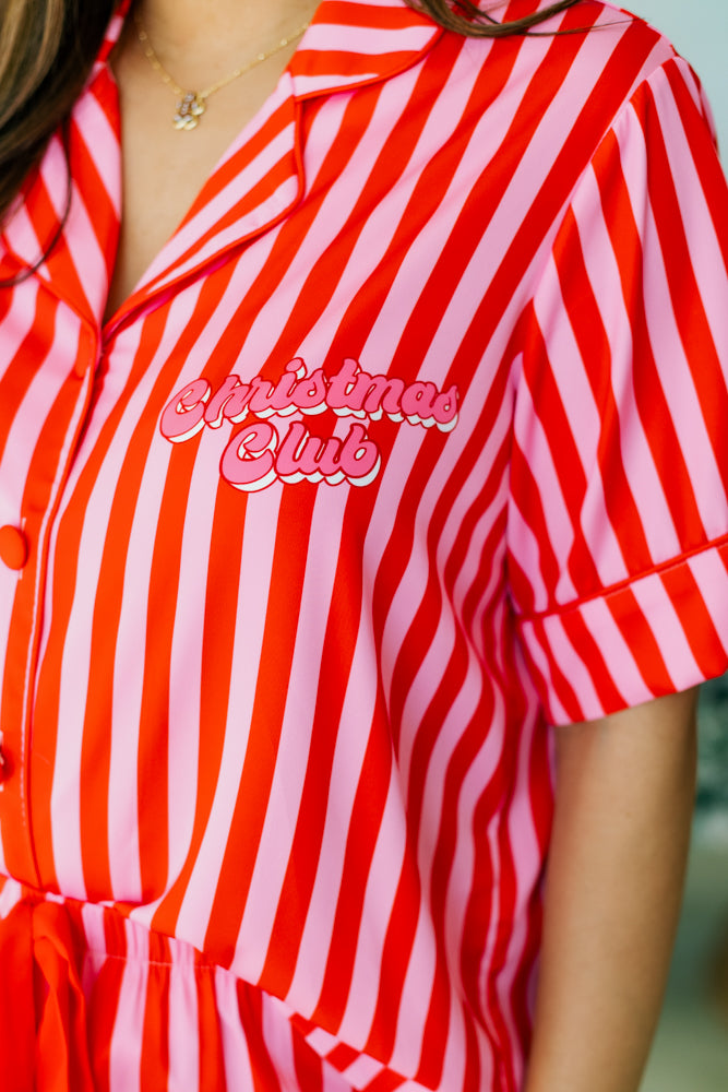 SUNSHINE SOCIETY: CHRISTMAS CLUB SILK PAJAMA SET