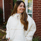 HOT COCO QUILTED PULLOVER CREAM