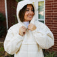 HOT COCO QUILTED PULLOVER CREAM
