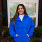 HOT COCO QUILTED PULLOVER ROYAL
