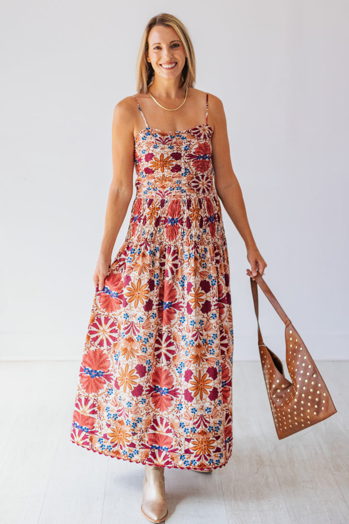 FALL FLORALS MAXI DRESS