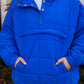 HOT COCO QUILTED PULLOVER ROYAL