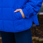 HOT COCO QUILTED PULLOVER ROYAL
