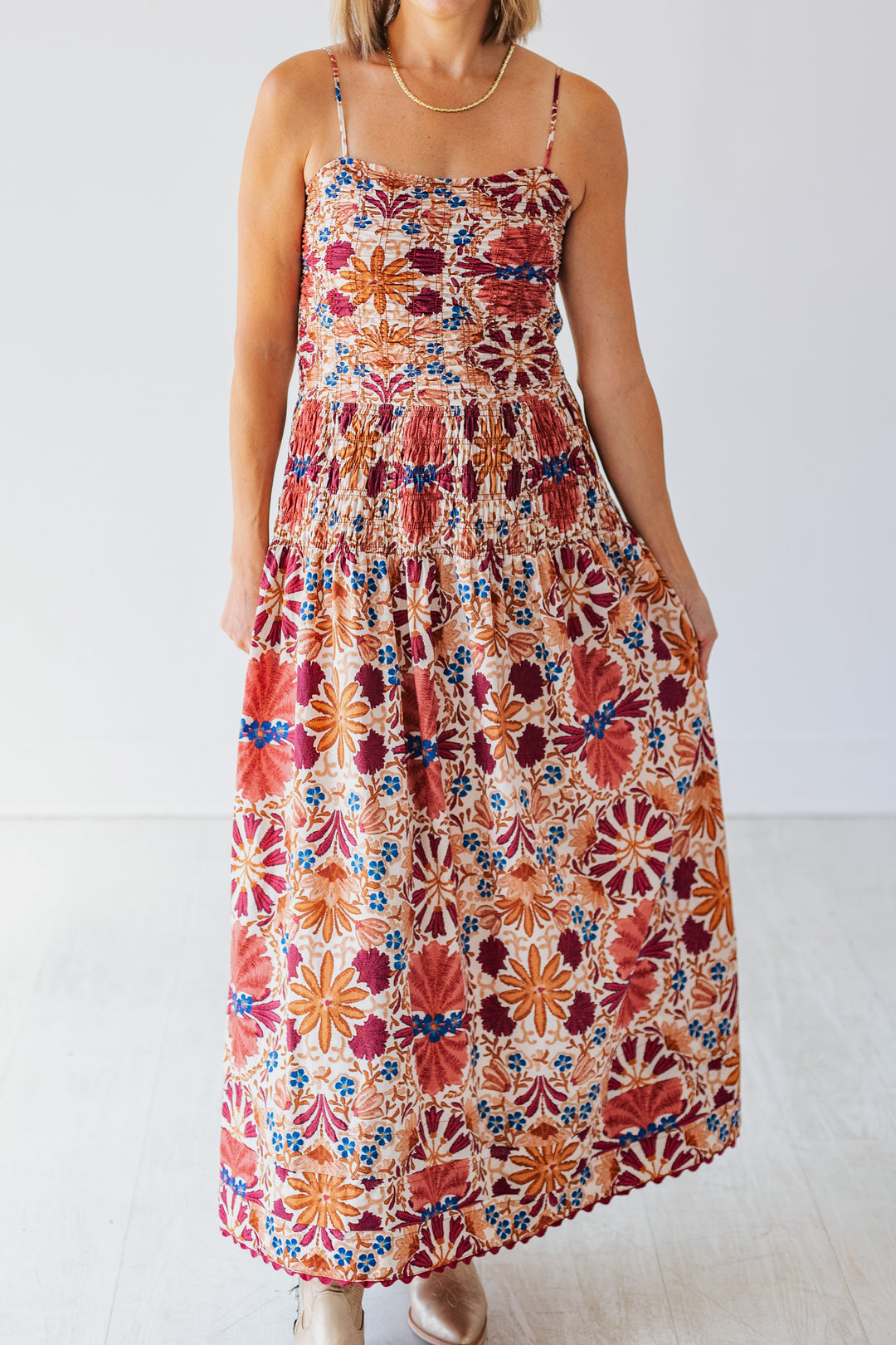 FALL FLORALS MAXI DRESS