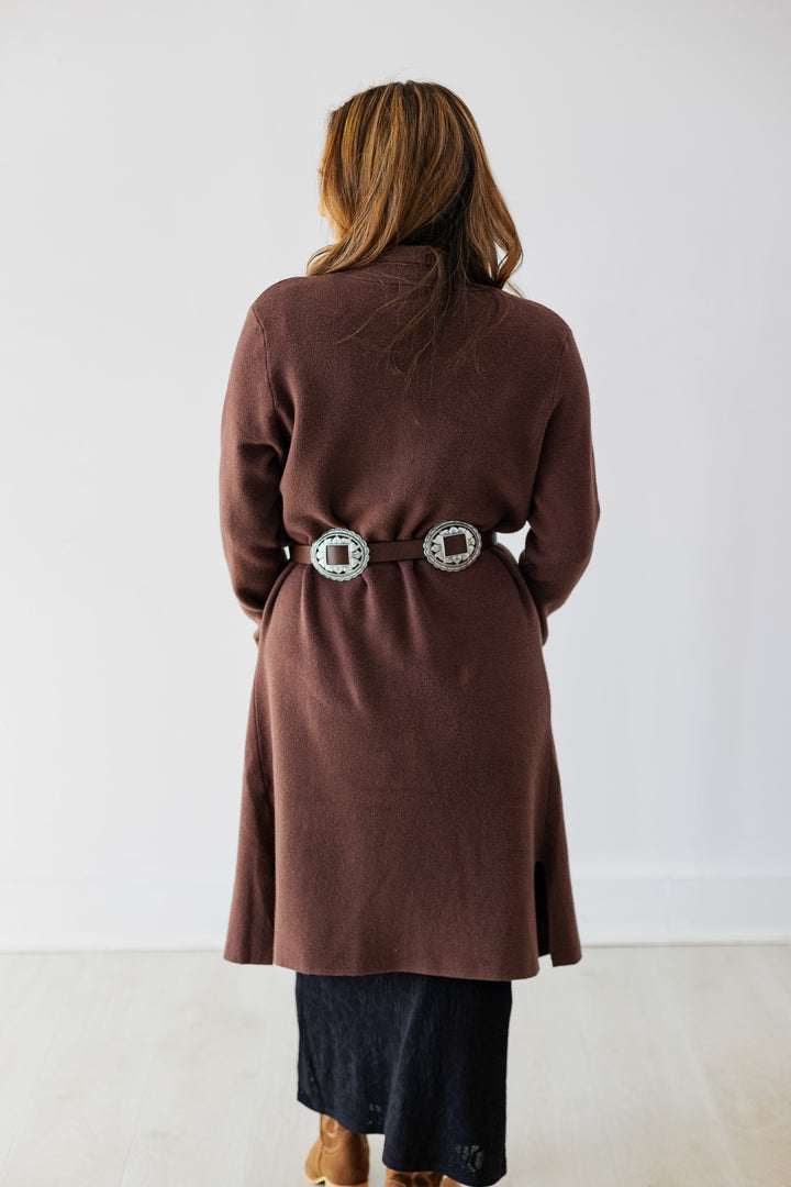 ESPRESSO KNIT COATIGAN