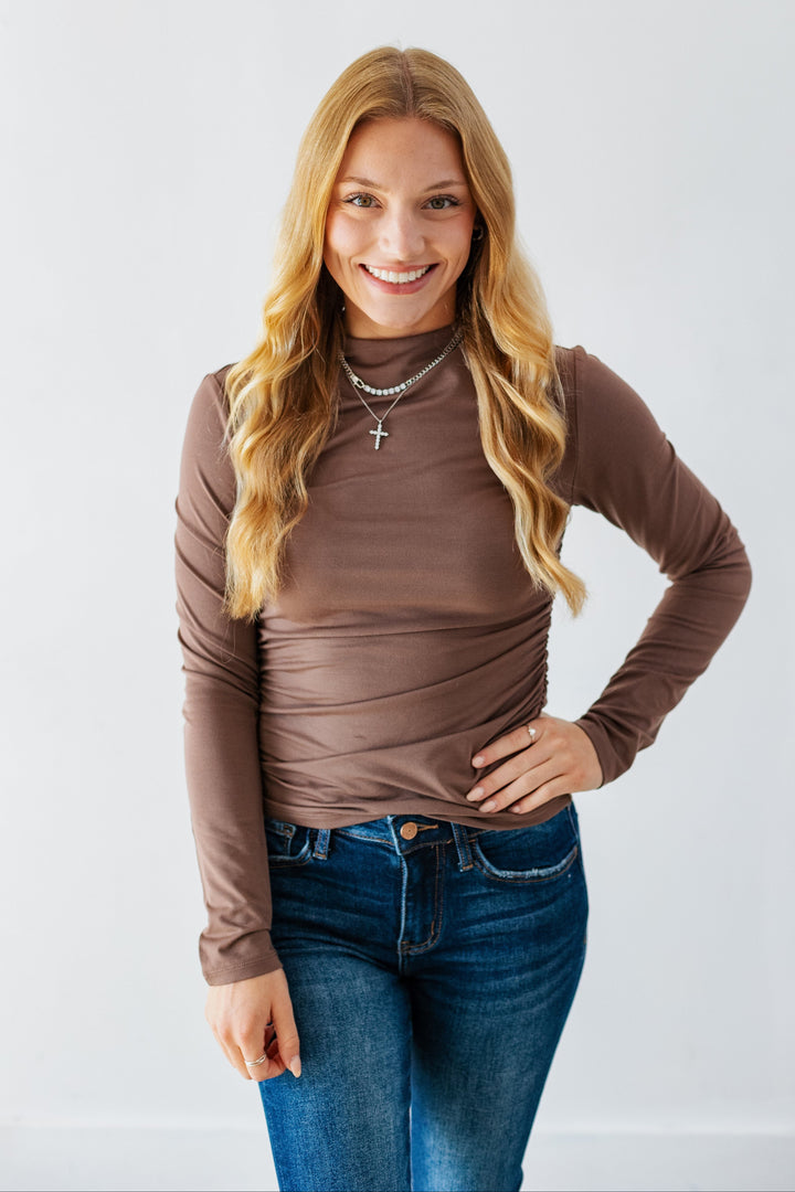 THREAD & SUPPLY:  THE ROSE TOP- BROWN